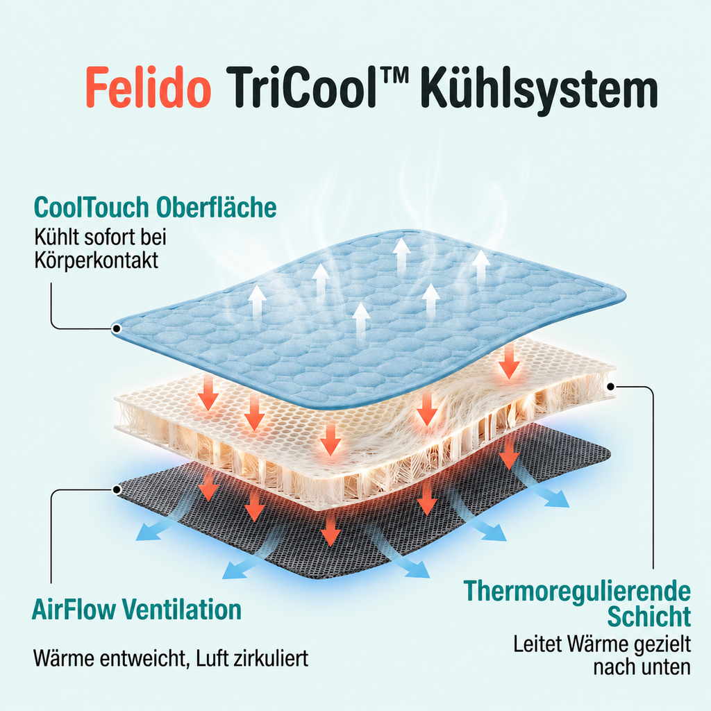 Fellido TriCool™ | Kühlmatte für Hunde
